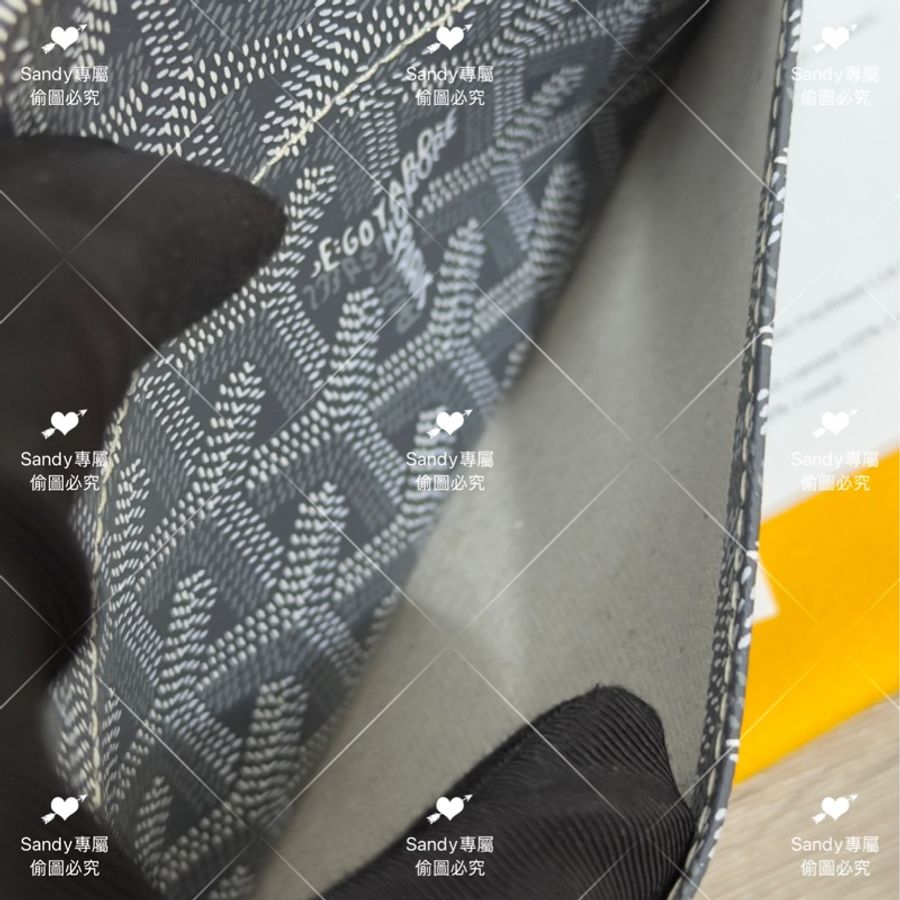 🩶Goyard 狗牙 信封包 灰色 全新全配 🩶-20