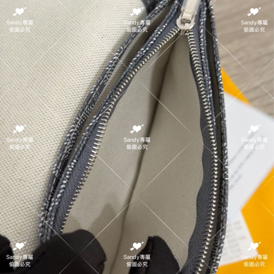 🩶Goyard 狗牙 信封包 灰色 全新全配 🩶-40