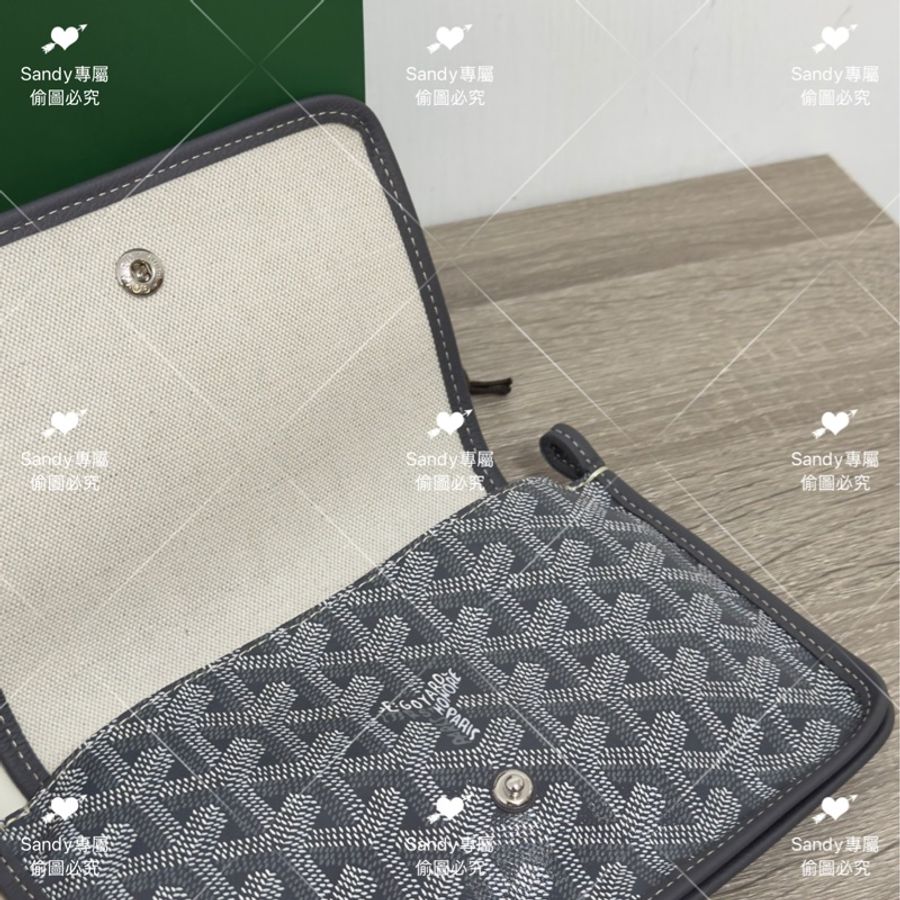 🩶Goyard 狗牙 信封包 灰色 全新全配 🩶-48