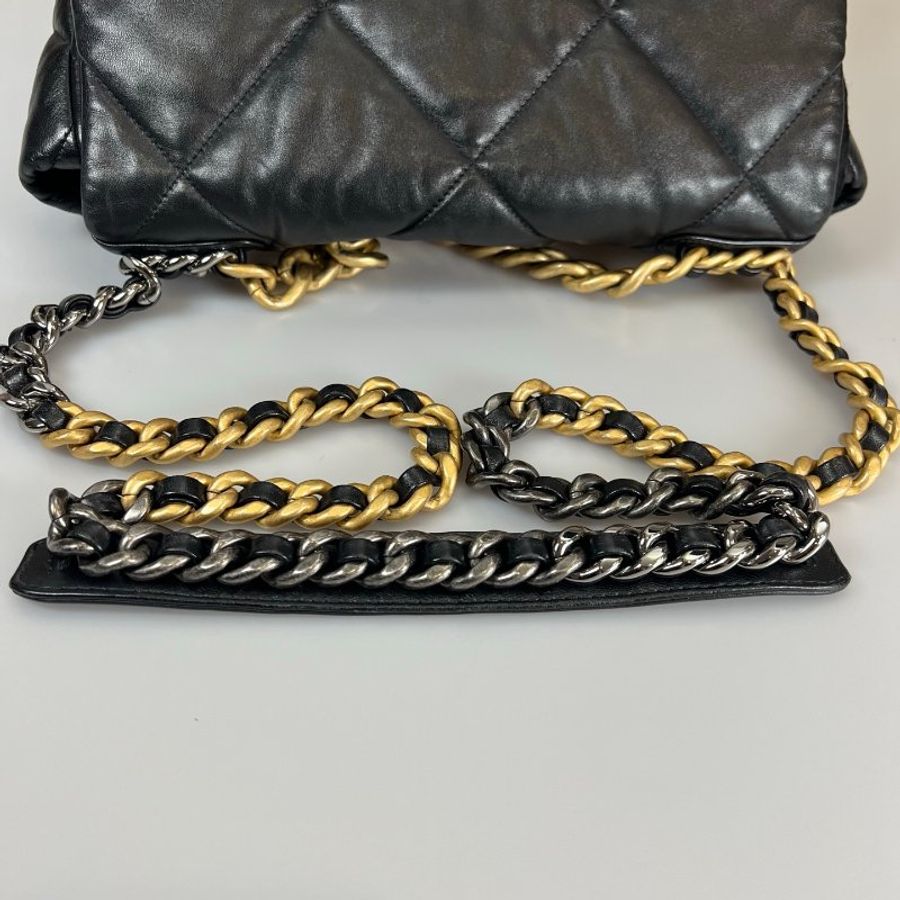 CHANEL 19包30公分黑-9