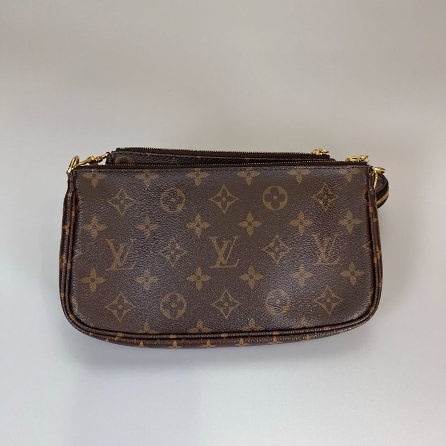 LV M44813 綠背帶老花五合一包-1