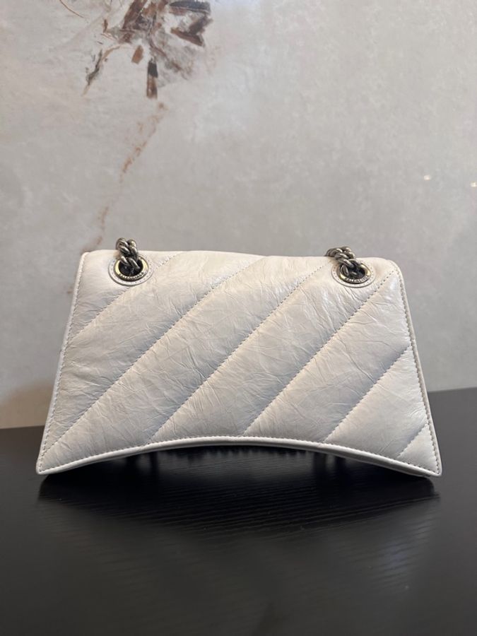 Balenciaga 女士 CRUSH 小號鏈條單肩包均碼碼常規、25 X 8 X 15 CM-4