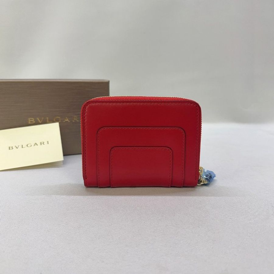 BVLGARI Serpenti蛇頭拉鍊零錢卡包-1