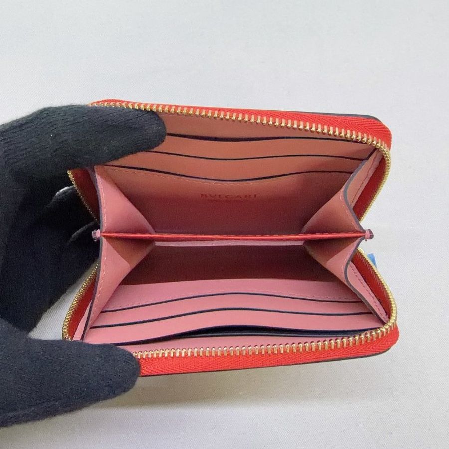BVLGARI Serpenti蛇頭拉鍊零錢卡包-4