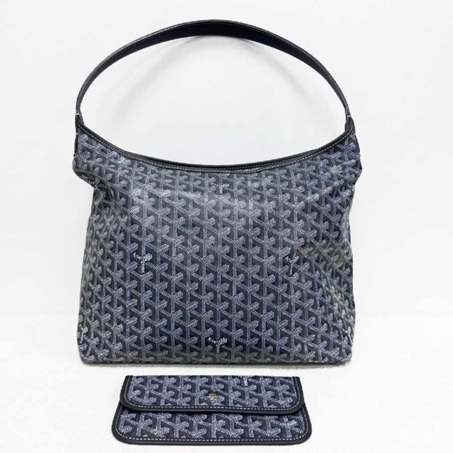 Goyard/戈雅 灰色老花hobo腋下包 單肩包-1