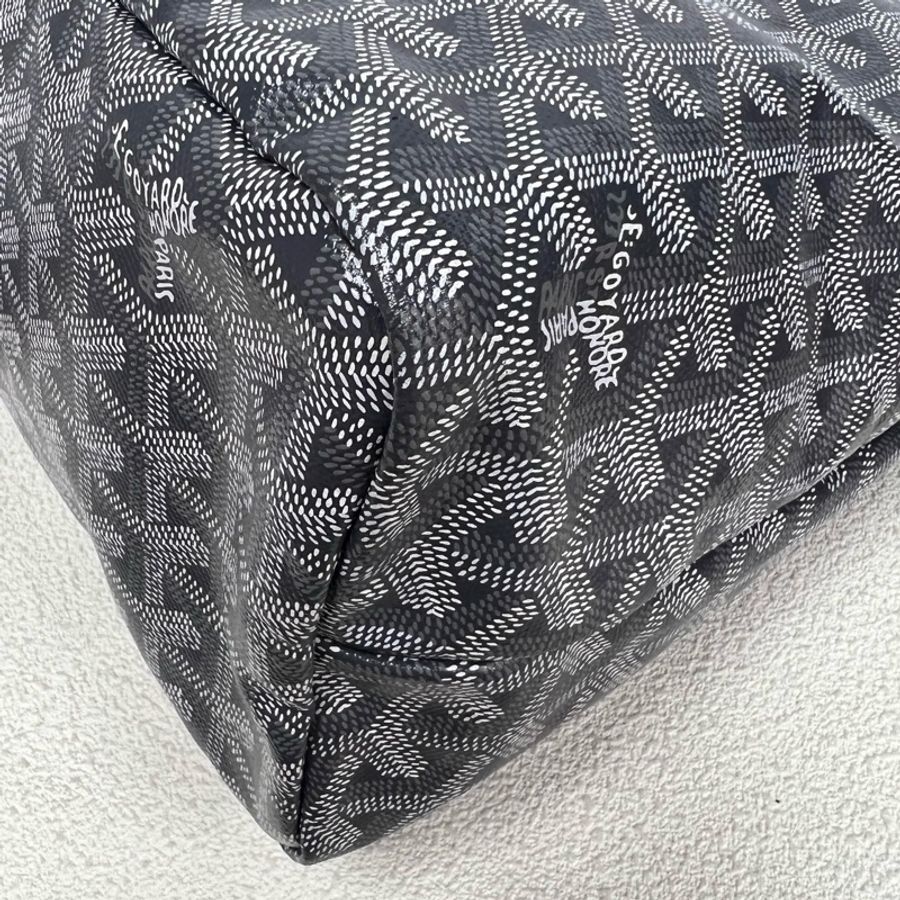 Goyard/戈雅 灰色老花hobo腋下包 單肩包-3