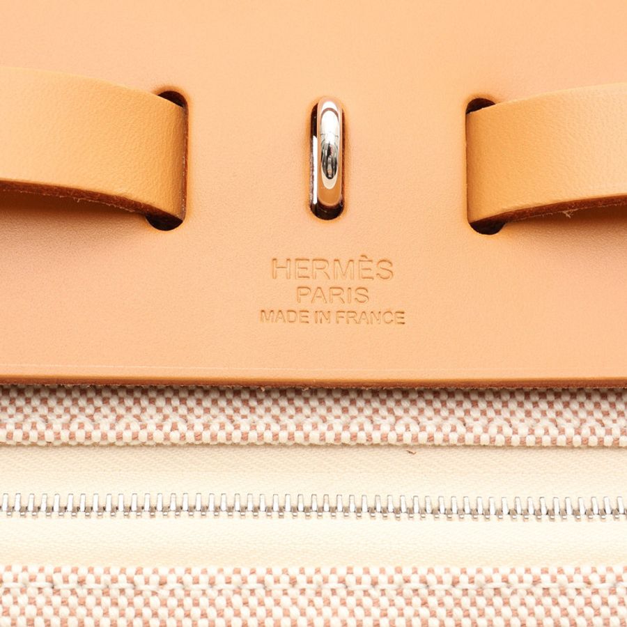 淺褐色帆布 Herbag 31 兩用包 U刻【HERMES 愛馬仕】-5