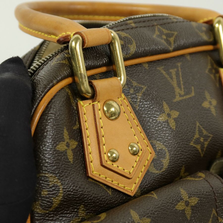 LOUIS VUITTON Monogram Manhattan PM手挽袋-6