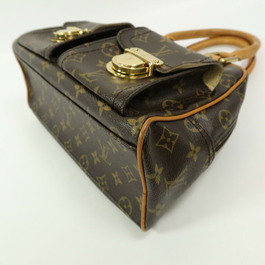 LOUIS VUITTON Monogram Manhattan PM手挽袋-10