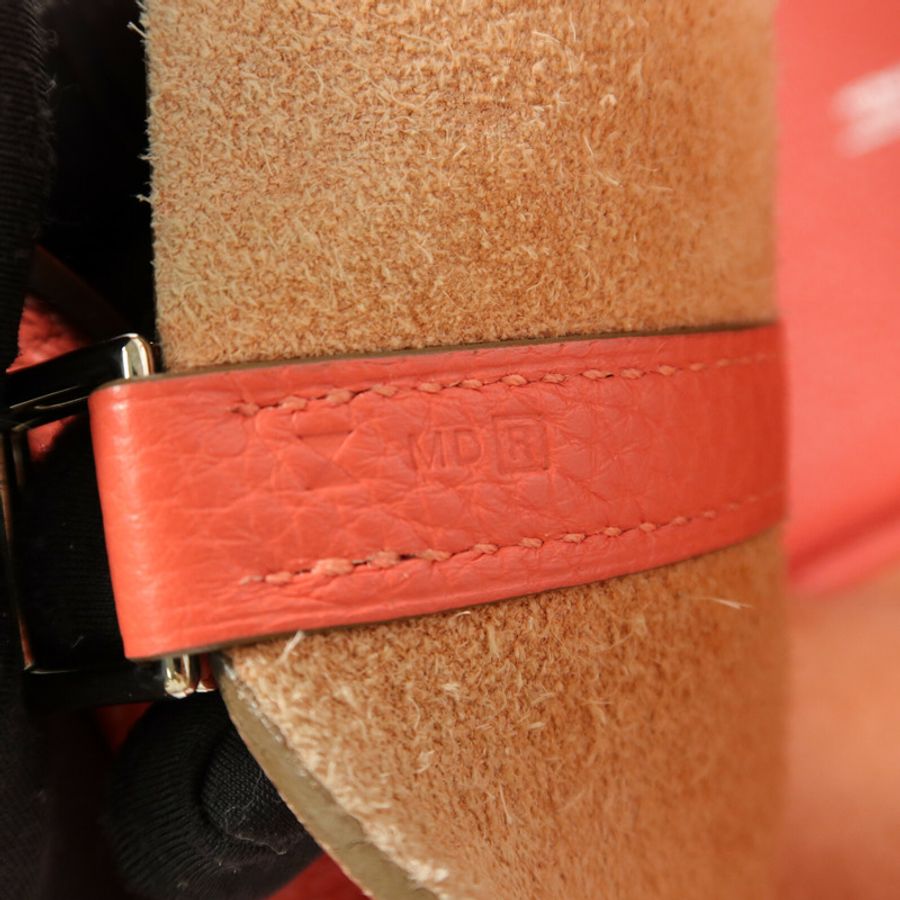HERMES Taurillion Clemence皮革Picotin PM手挽袋Rose Texas-7