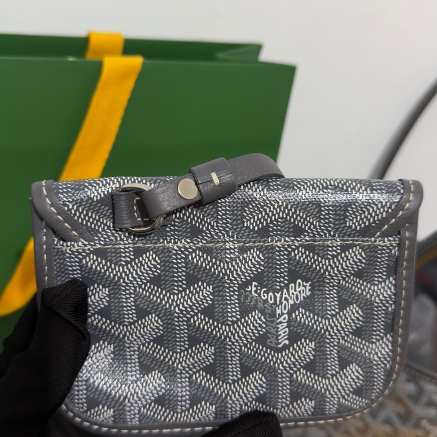 Goyard mini tote 菜籃 灰色 二手閒置 全配🩶-20