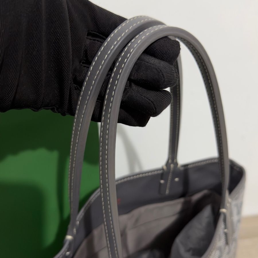 Goyard mini tote 菜籃 灰色 二手閒置 全配🩶-33