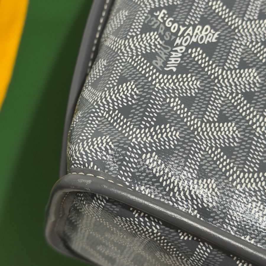 Goyard mini tote 菜籃 灰色 二手閒置 全配🩶-61