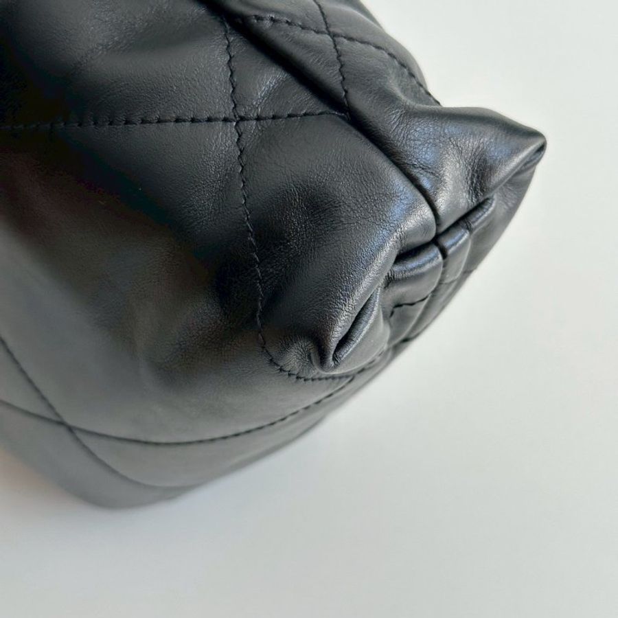 99新🆕 全配有購證🙌🏻 Chanel 香奈兒 22 bag mini 黑色金釦-12