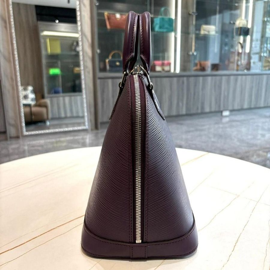 LV M5280K Alma BB Epi水波纹紫色貝殼包-2