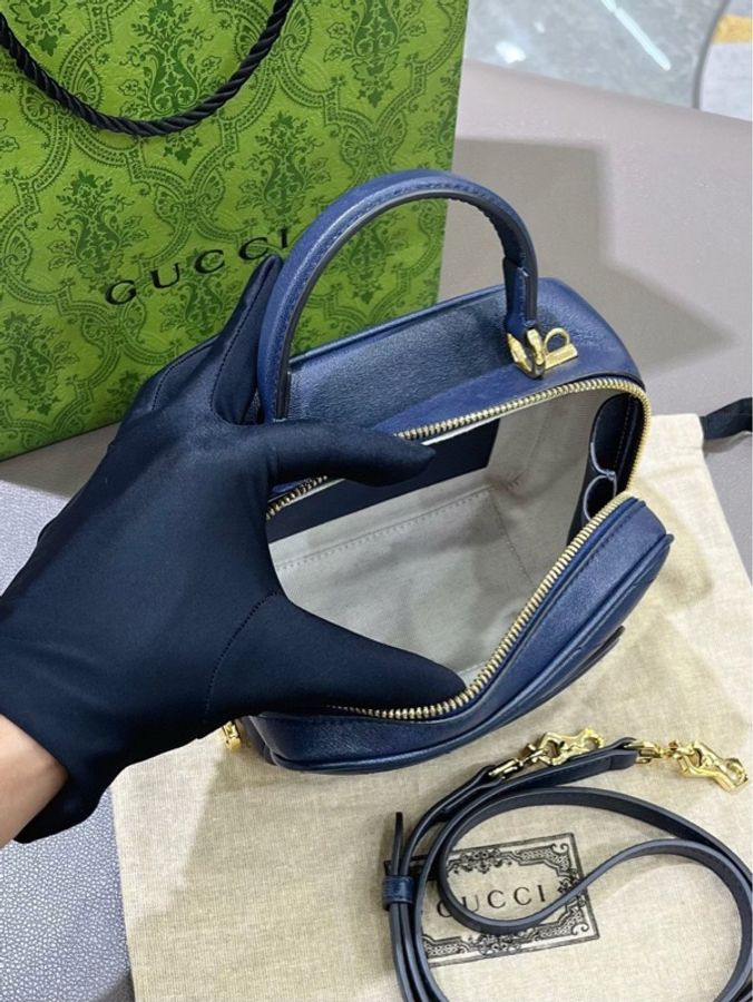 Gucci最新款Blondie藏藍色手提斜挎包,公價17000-6