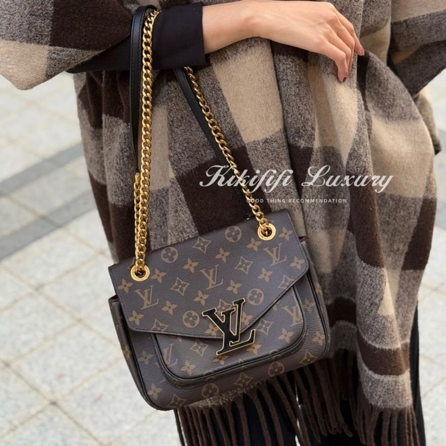 (極新閒置/晶片款🎁) LV M45592 Passy 經典郵差包 【專櫃108,000】-22