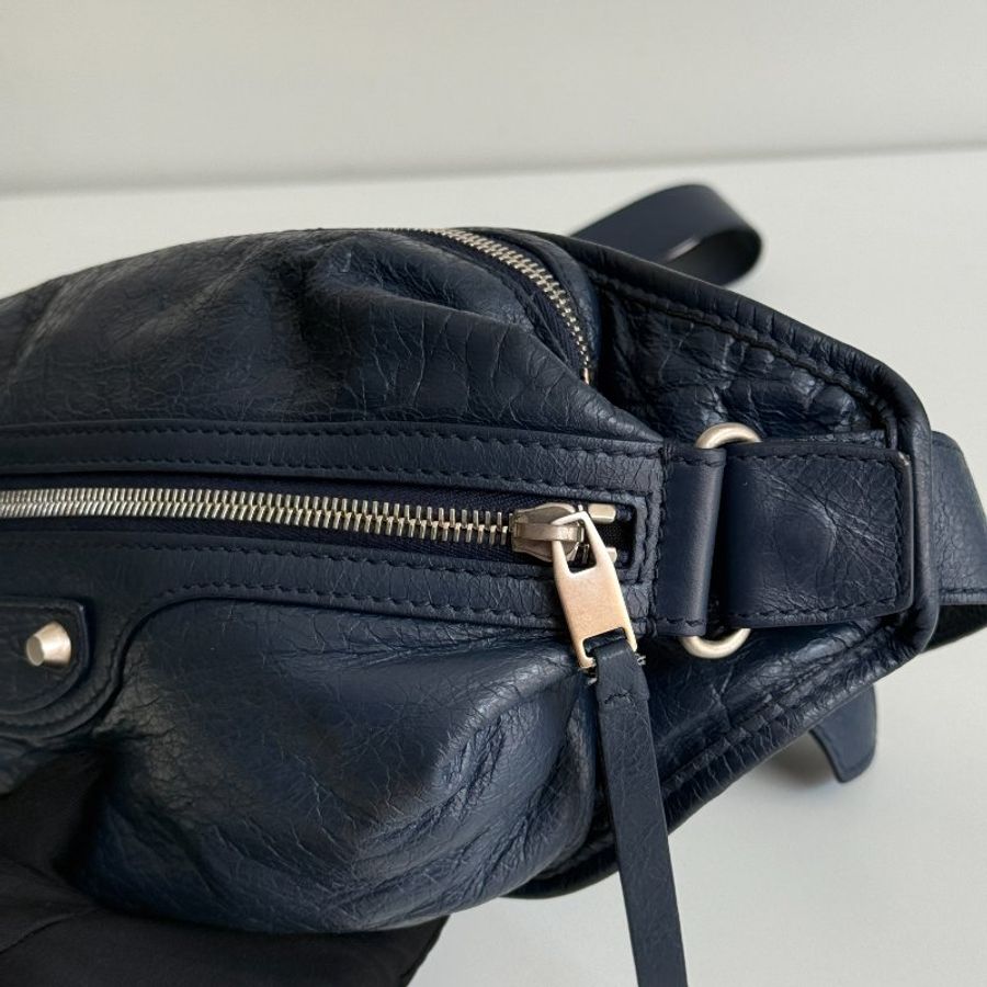 98新🆕 Balenciaga 巴黎世家 Neo Lift 機車腰包 深藍色-7