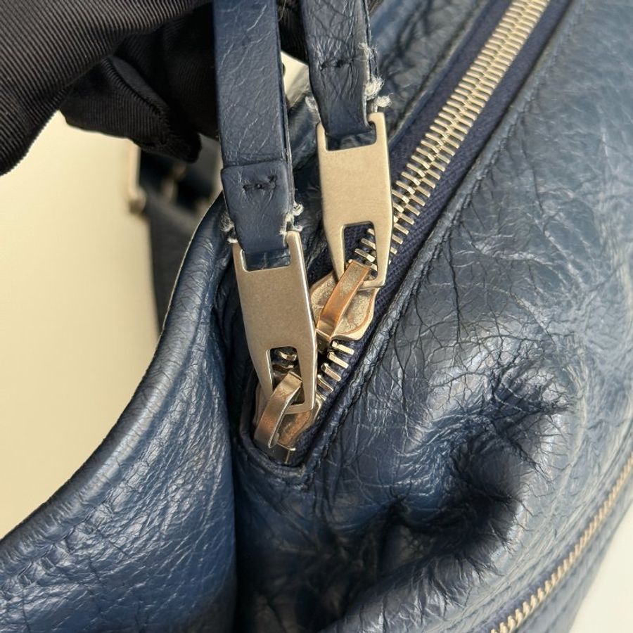 98新🆕 Balenciaga 巴黎世家 Neo Lift 機車腰包 深藍色-9