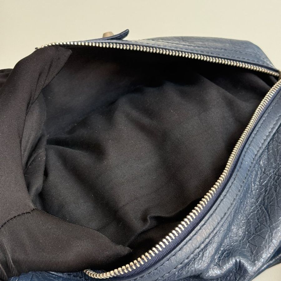 98新🆕 Balenciaga 巴黎世家 Neo Lift 機車腰包 深藍色-13
