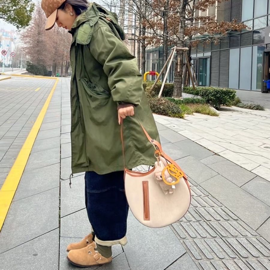 99新Hermes 愛馬仕 金棕帆布大號ArconB刻-0