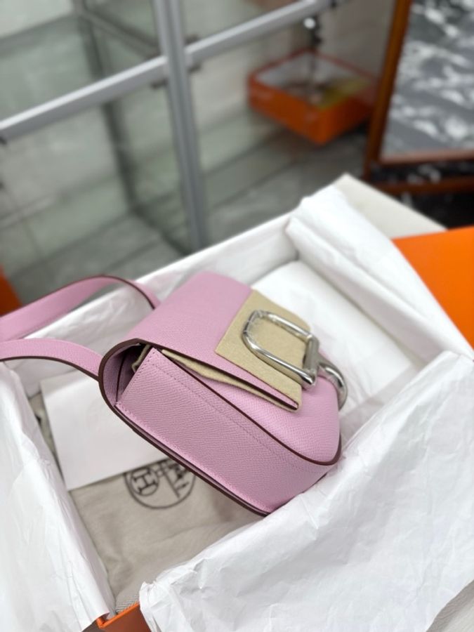 Hermes 愛馬仕 x9錦葵紫Della屁股包 原膜 U刻,e皮,附件 塵袋-3