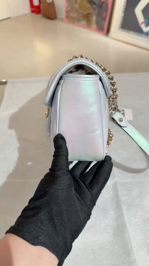 99新 gucci 古馳馬蒙中號新款,人魚姬色-2