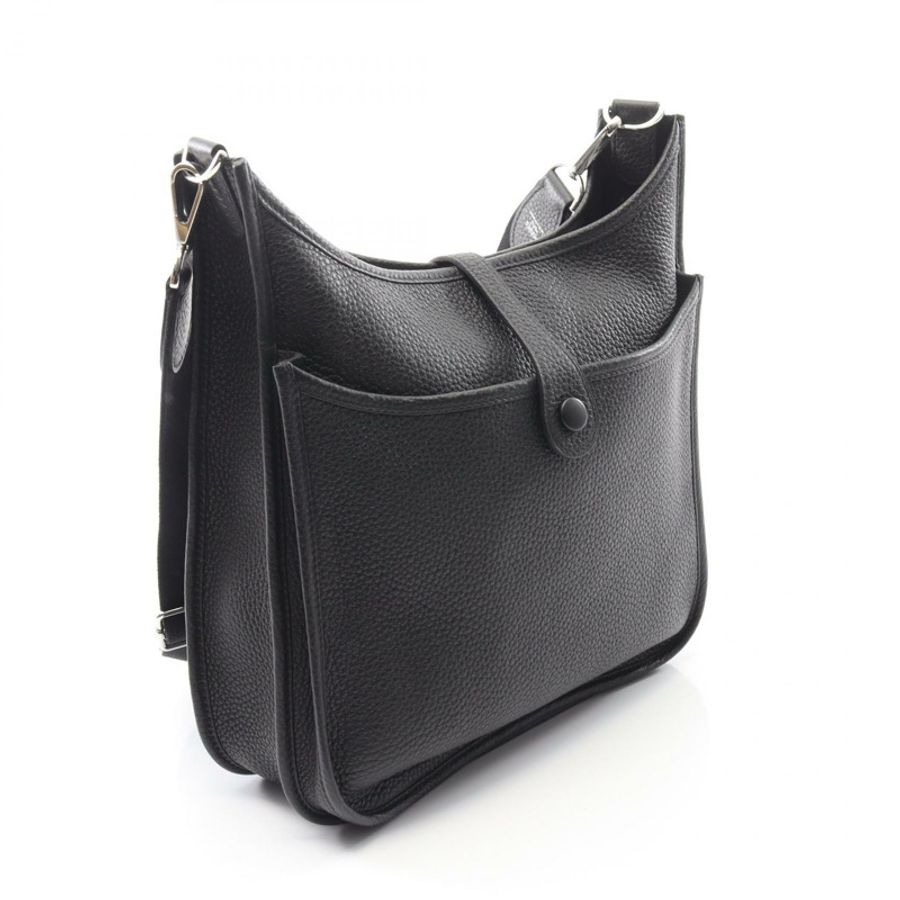 愛馬仕 Evelyne 3 PM 肩斜背包 U Taurillon Clemence 黑色 二手 SHW-1