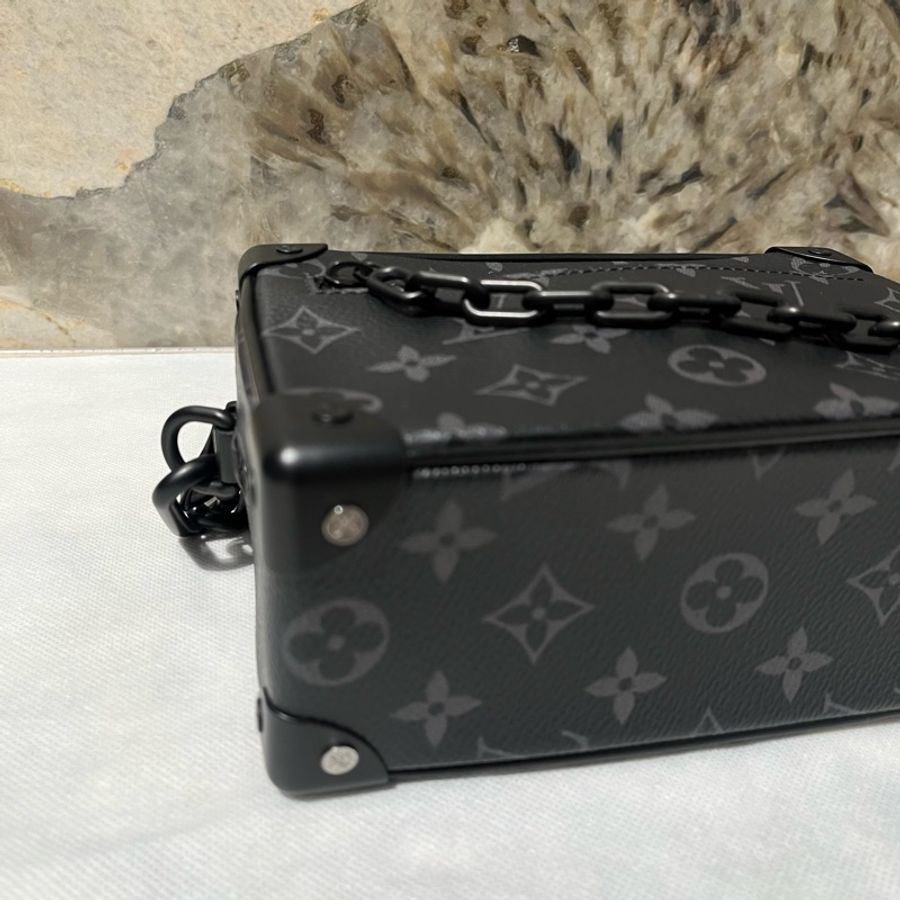 Louis Vuitton黑灰字花 Mini Soft Trunk-5