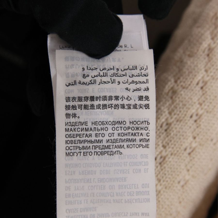 Gucci红白针织拼接飘带毛衣外套-17