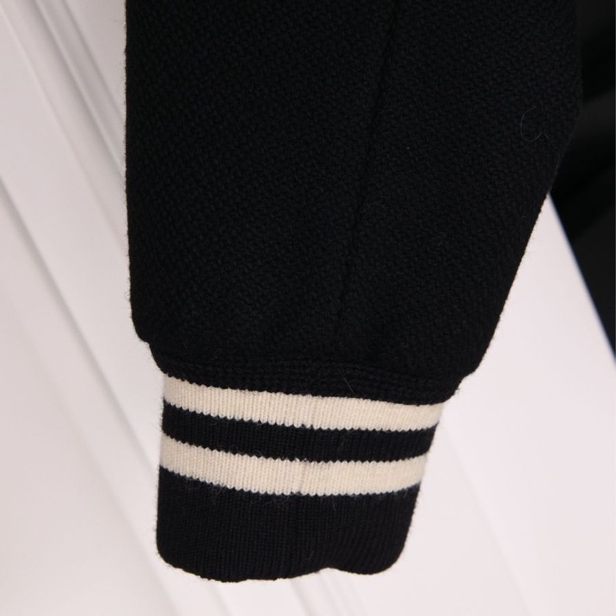 YSL黑白羊毛拼接棒球服夹克外套-20