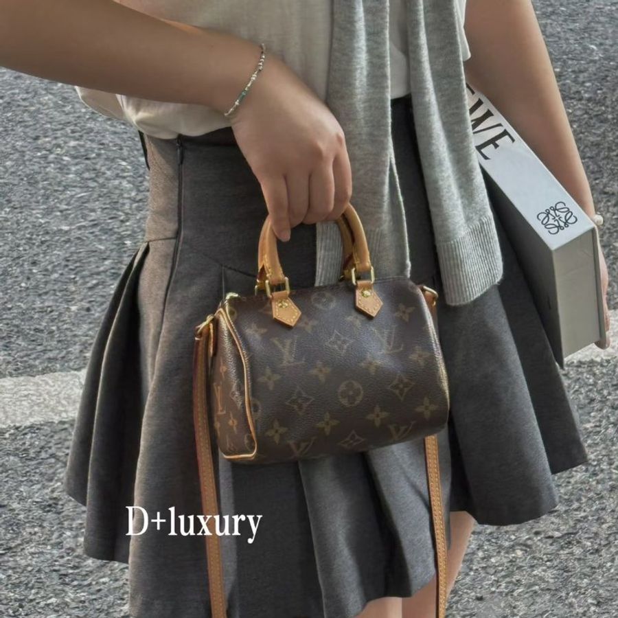 (絕版美品!稀有釋出✨)🏷LV 路易威登.Nano Speedy M61252-25