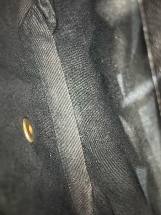 Chanel/香奈兒 Chic Affinity黑金荔枝皮鏈條包 27開有卡-8