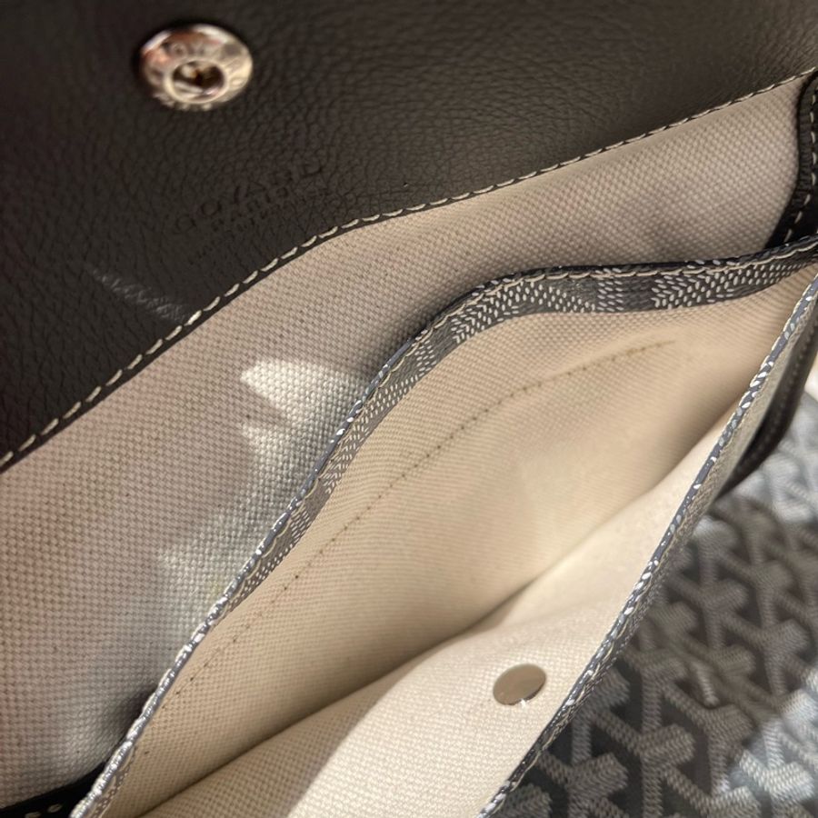 Goyard Saint Louis PM灰老花托特包-8