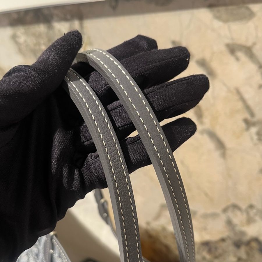 Goyard Saint Louis PM灰老花托特包-10