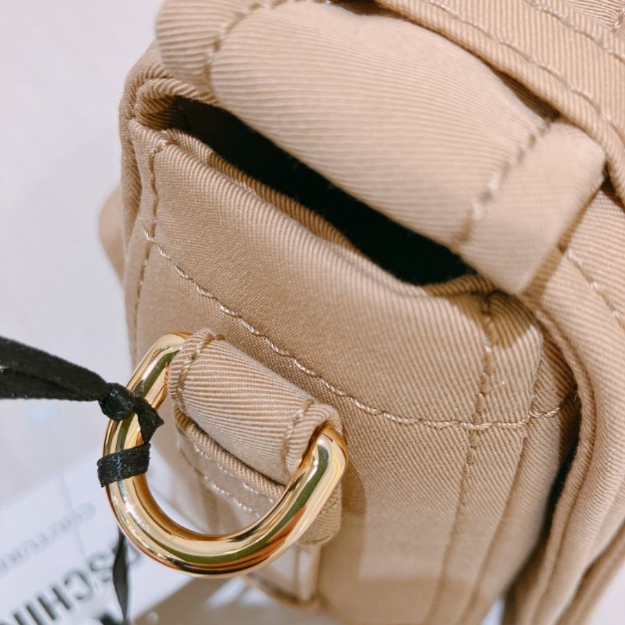 TK2081 Moschino 莫斯奇諾風褸形狀肩帶包包 Tan Trench Details Biker Bag Beige-12