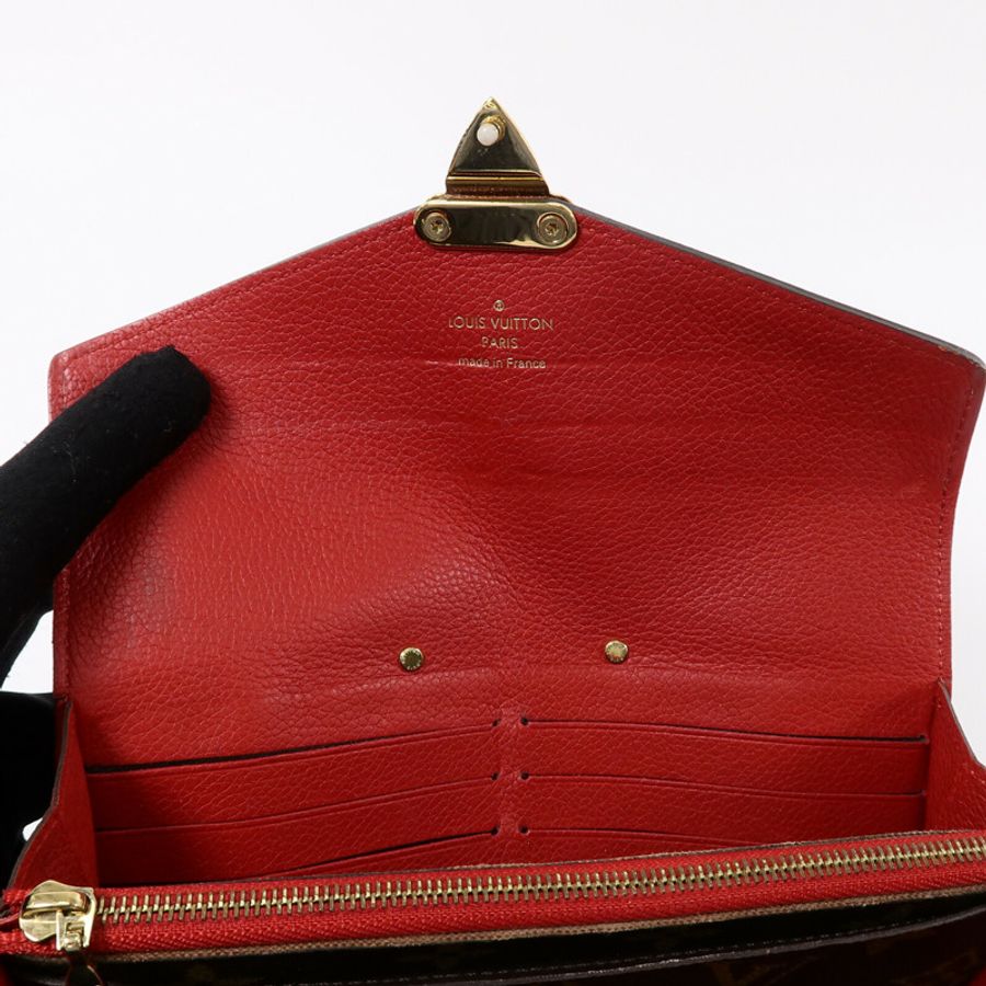 LOUIS VUITTON Monogram Portefeuille Pallas Long Wallet金扣長錢包-6