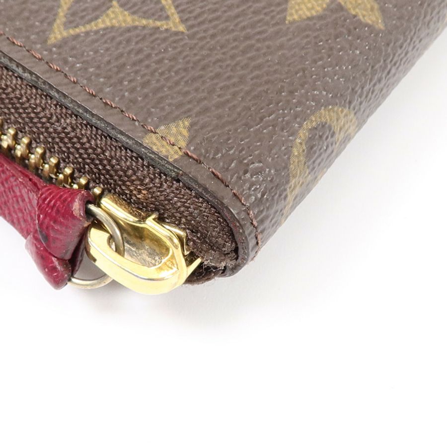 LOUIS VUITTON Monogram Clemence Wallet金扣長錢包-9
