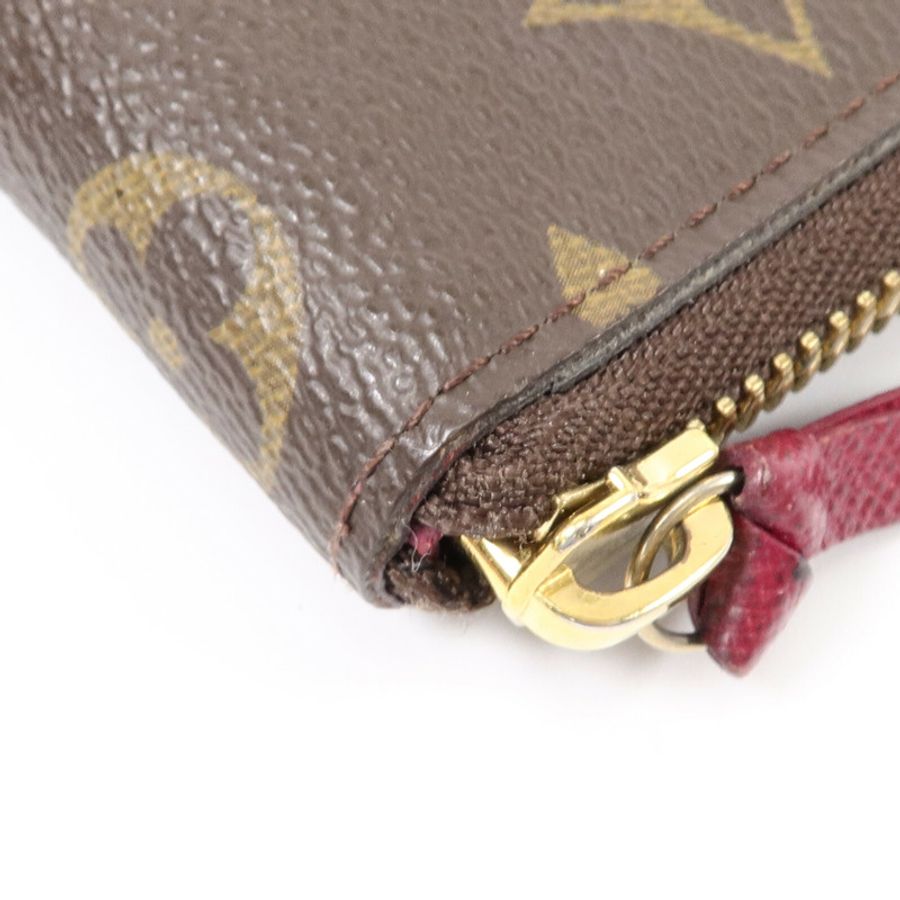 LOUIS VUITTON Monogram Clemence Wallet金扣長錢包-10