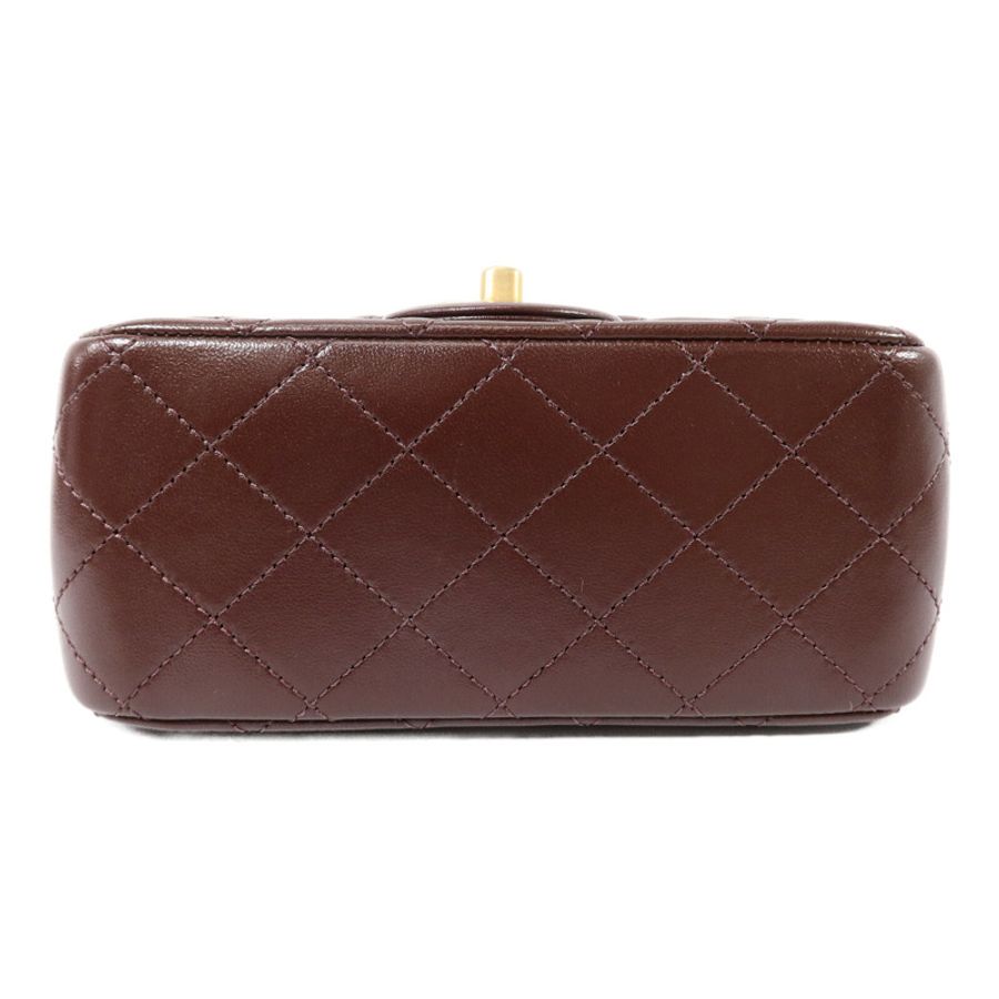 CHANEL 羊皮皮革Classic 17鏈帶手挽肩背兩用袋-3