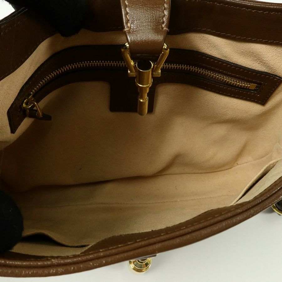 GUCCI 塗層帆布Jackie 1961 Small手挽肩背兩用袋-4