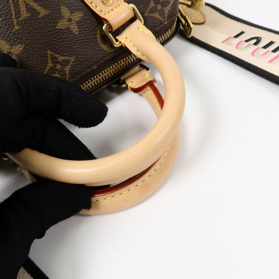 LOUIS VUITTON Monogram Speedy Bandouliere 20手挽肩背兩用袋-13