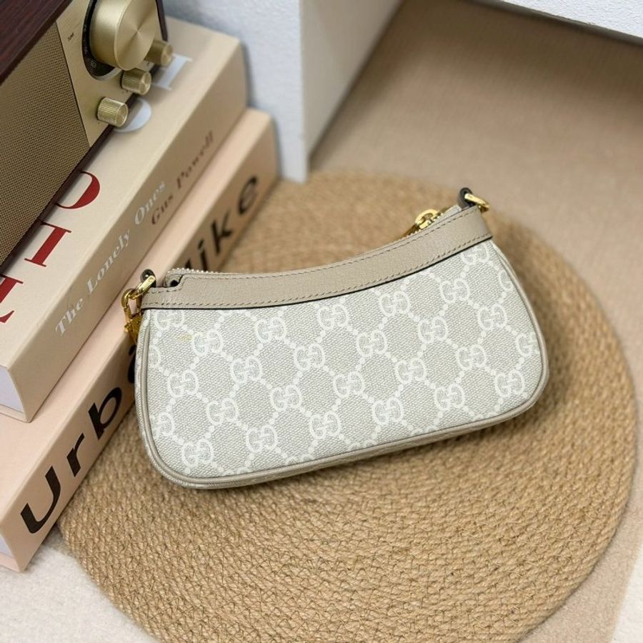 🏷Gucci 古馳.Ophidia Mini 小麻將 燕麥色-1