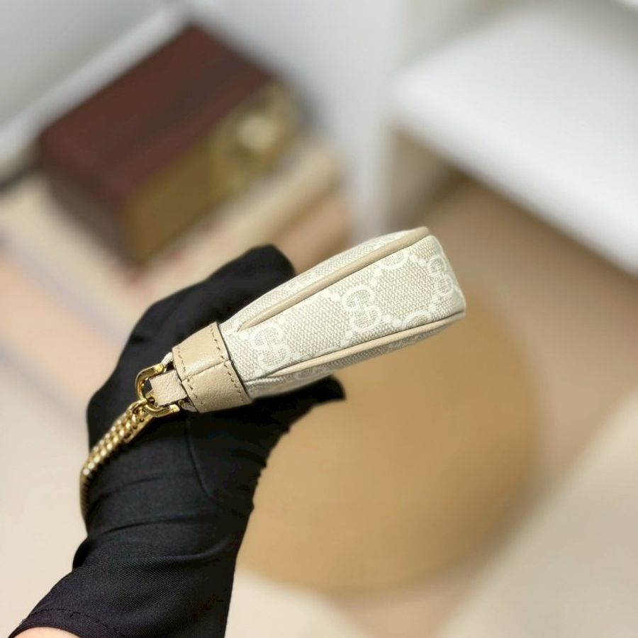🏷Gucci 古馳.Ophidia Mini 小麻將 燕麥色-2