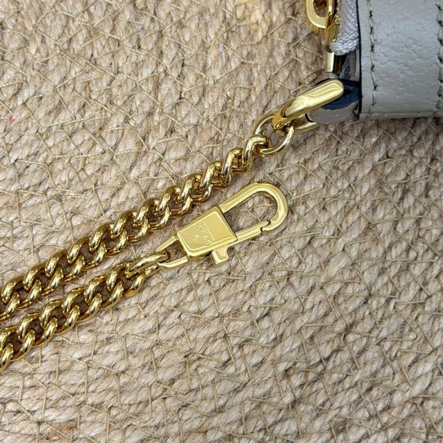 🏷Gucci 古馳.Ophidia Mini 小麻將 燕麥色-19