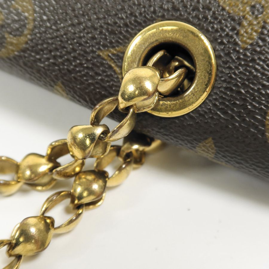 LOUIS VUITTON Monogram Victoire鏈帶肩背袋-11