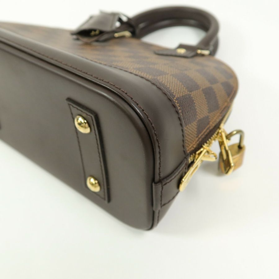 LOUIS VUITTON Damier Ebene Alma BB手挽肩背兩用袋-12