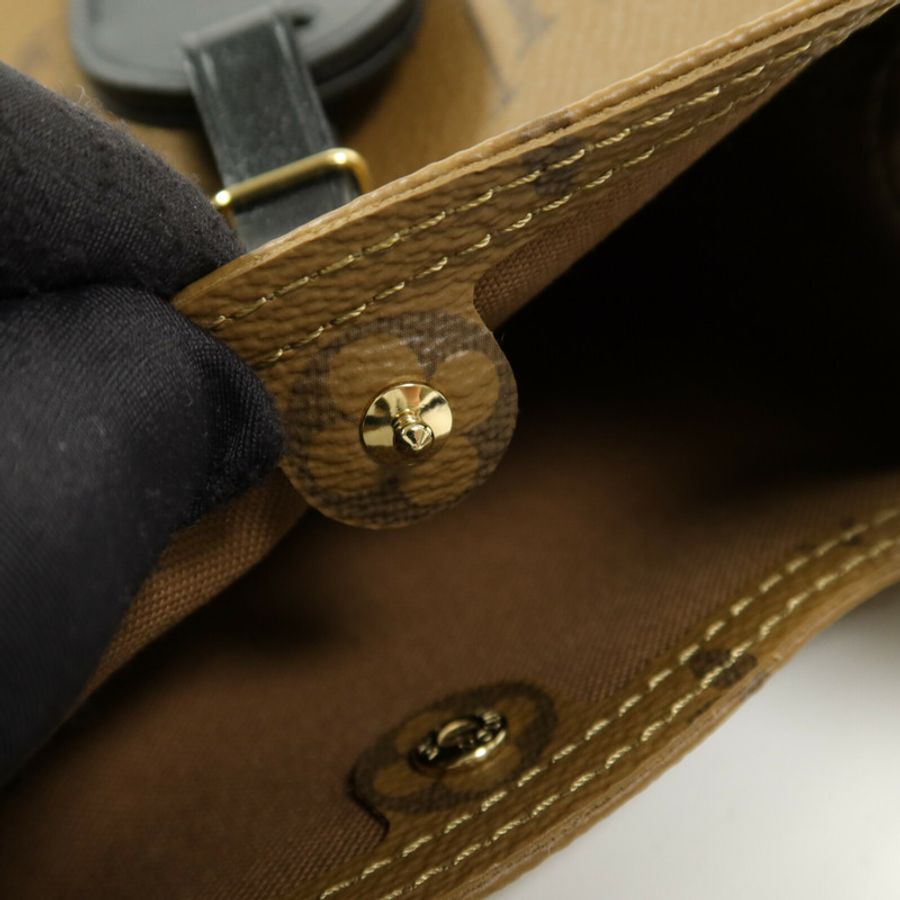 LOUIS VUITTON Monogram Reverse Atlantis BB金扣手挽肩背兩用袋-5