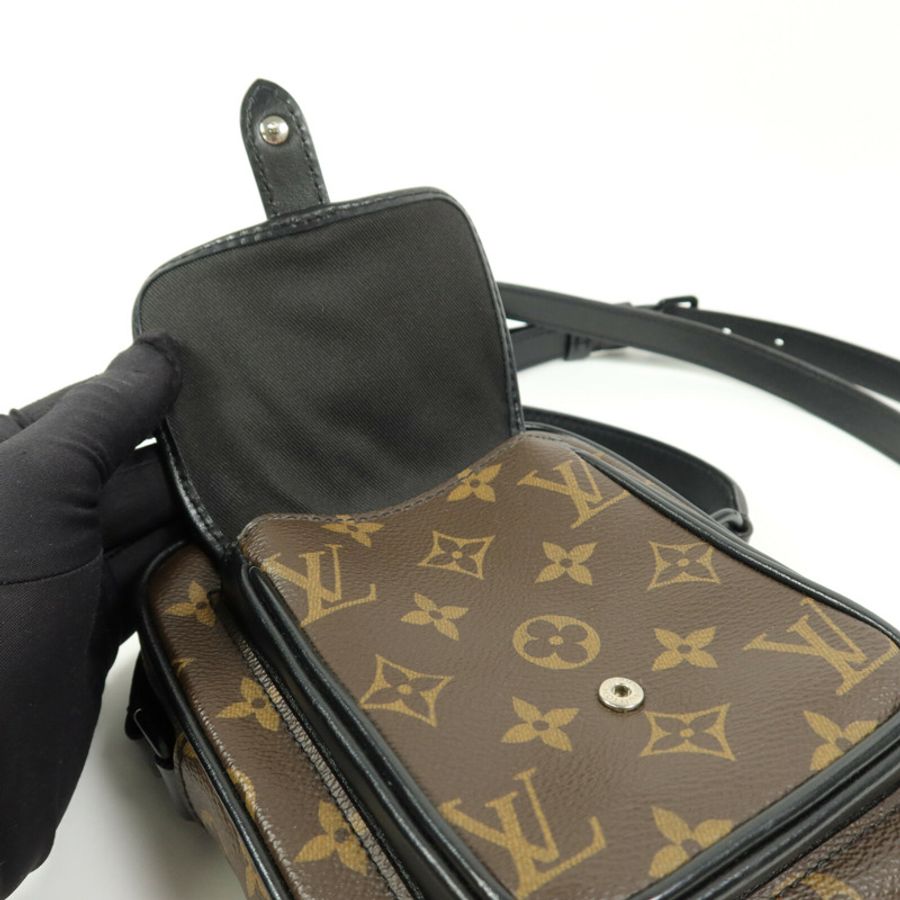 LOUIS VUITTON Monogram Macassar Christopher Wearable Wallet肩背袋-7