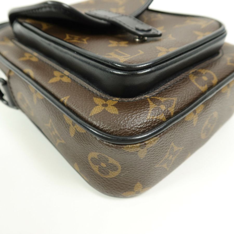 LOUIS VUITTON Monogram Macassar Christopher Wearable Wallet肩背袋-11
